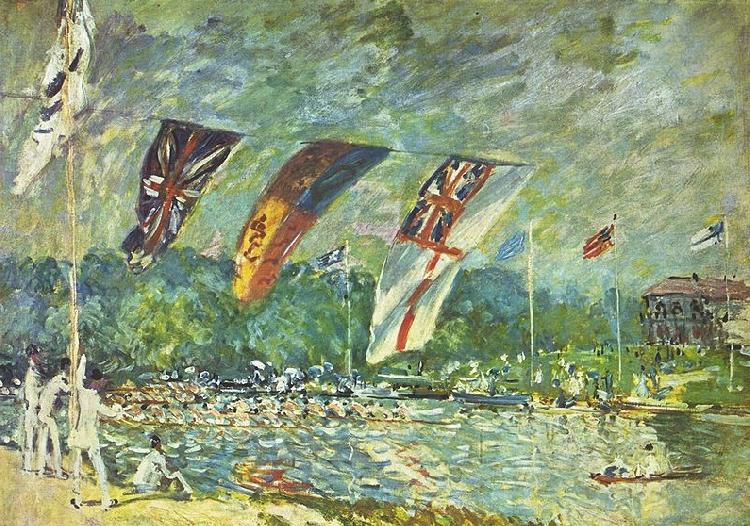 Alfred Sisley Regatta in Molesey oil painting image